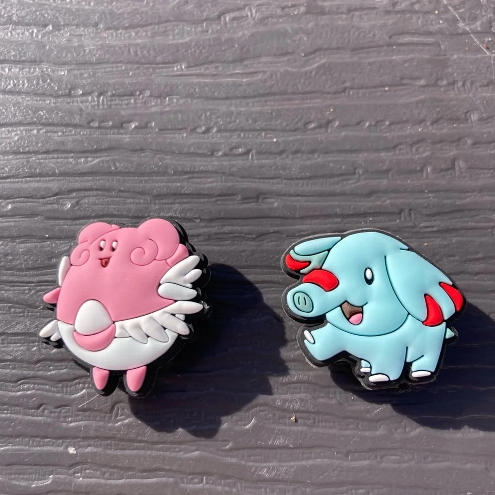 Pokemon Shoe Charms Pink Blue